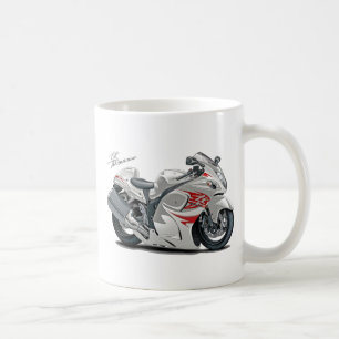 Hayabusa White-Red Bike Coffee Mug