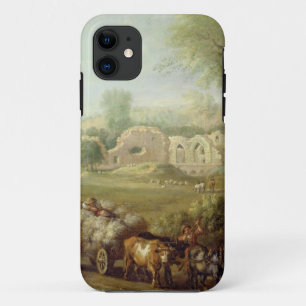 Haycart Passing a Ruined Abbey, c.1740-50 (oil on iPhone 11 Case