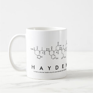 Hayden peptide name mug