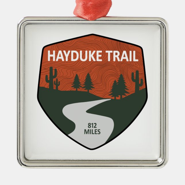 Hayduke Trail Metal Ornament (Front)