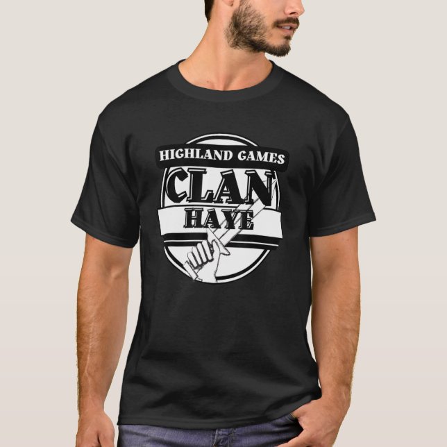 Haye Highland Games Scottish Clan T-Shirt (Front)