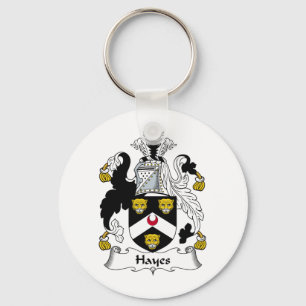 Hayes Family Crest Key Ring