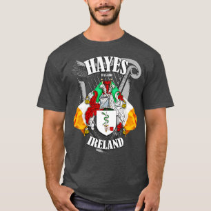 Hayes Family Name English and Irish T-Shirt