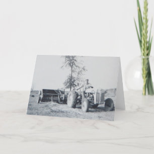 Haying in the 60's card