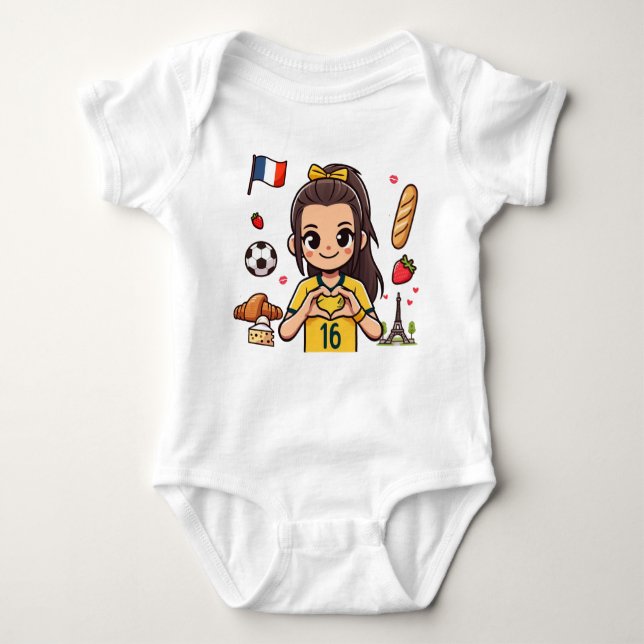 Hayley Raso Paris Baby Bodysuit (Front)