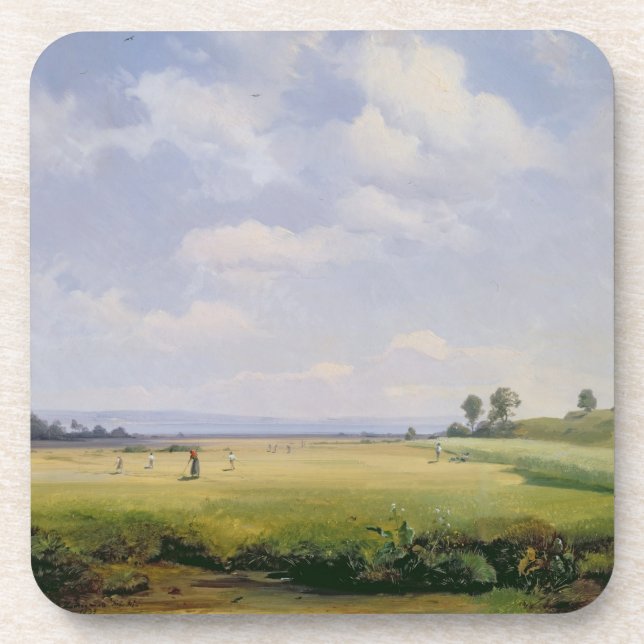 Haymaking, 1838 (oil on canvas) coaster (Front)
