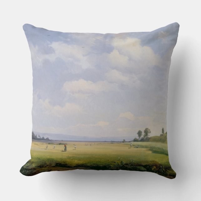 Haymaking, 1838 (oil on canvas) cushion (Front)