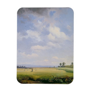 Haymaking, 1838 (oil on canvas) magnet