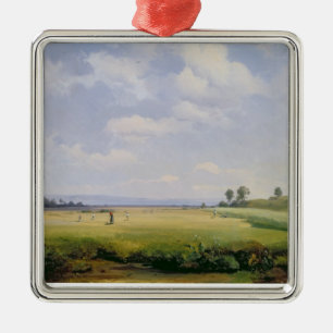 Haymaking, 1838 (oil on canvas) metal ornament