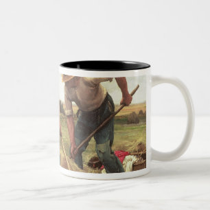 Haymaking, 1880 Two-Tone coffee mug