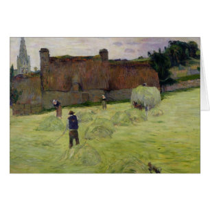 Haymaking in Brittany, 1888