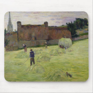 Haymaking in Brittany, 1888 Mouse Pad