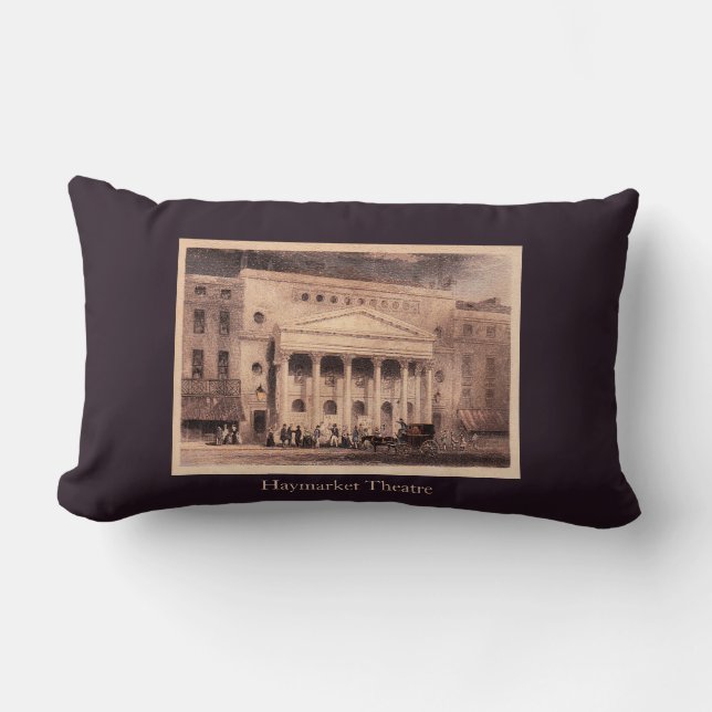 Haymarket Theatre London Lumbar Cushion (Front)