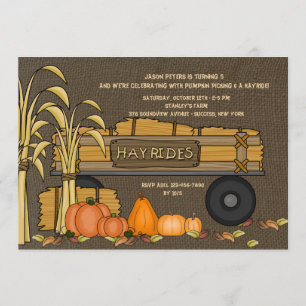 Hayrides for Sale Invitation