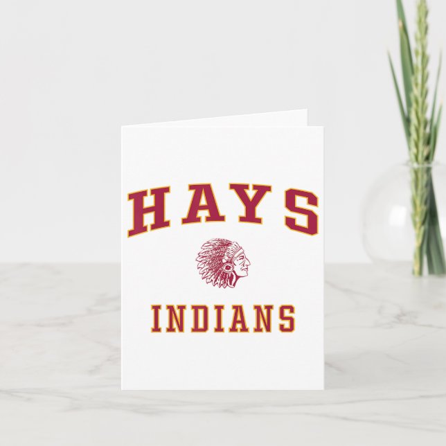 Hays High School Indians _1  Card (Front)