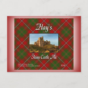 Hay's Slains Castle Ale Postcard