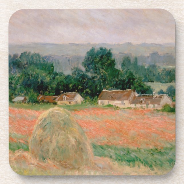 Haystack at Giverny - Claude Monet - 1886 Coaster (Front)