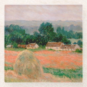 Haystack at Giverny - Claude Monet - 1886 Glass Coaster