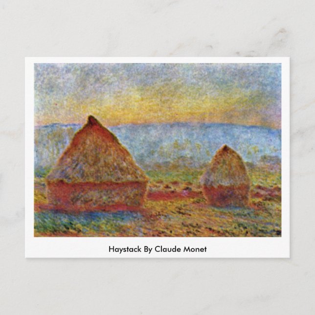Haystack By Claude Monet Postcard (Front)