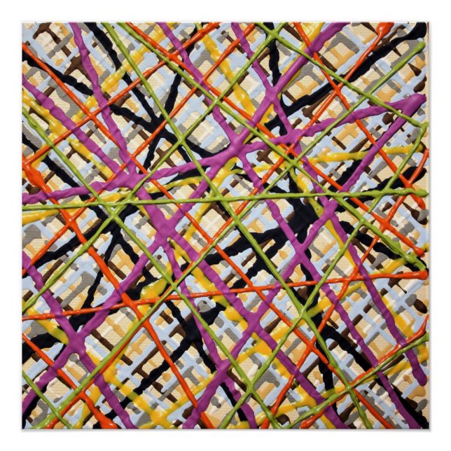 Haystack in Purple Perfect Poster (Front)