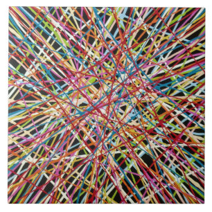 Haystack in Red 6 x 6 Ceramic Tile