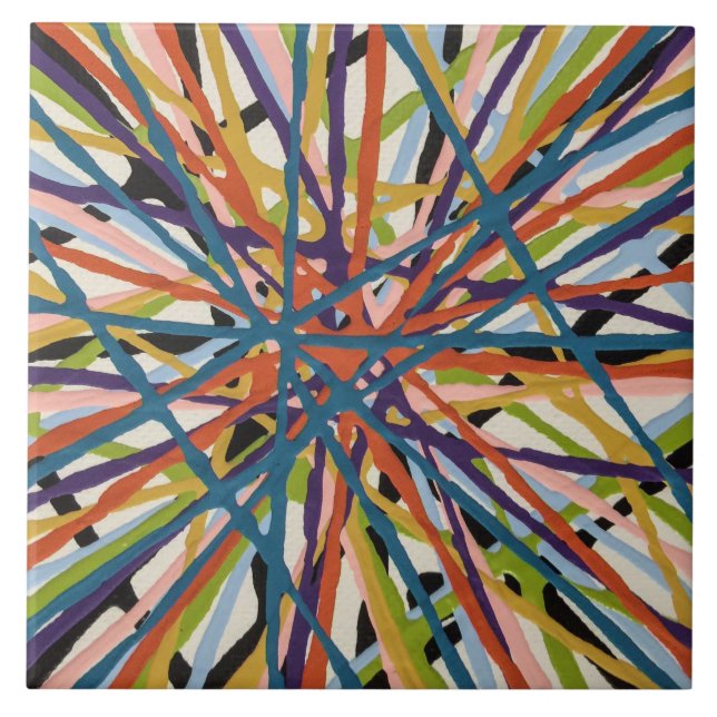 Haystack in White 6 x 6 Ceramic Tile (Front)