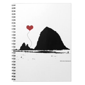 Haystack Rock Cannon Beach Oregon Coast Notebook