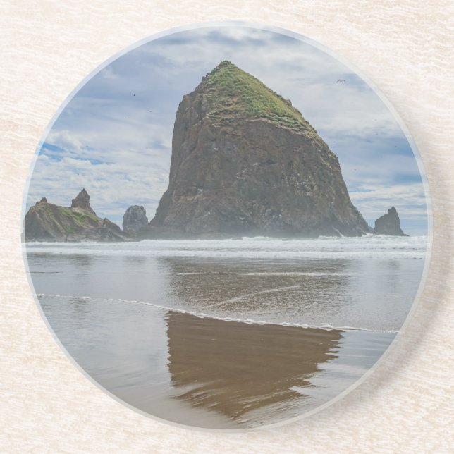 Haystack Rock, Cannon Beach, Oregon Coaster (Front)