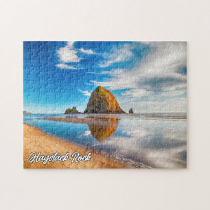 Haystack Rock, Cannon Beach, Oregon, USA Jigsaw Puzzle