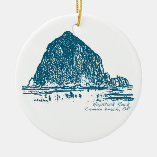 Haystack Rock Christmas Ornament