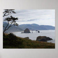 "Haystack Rock from Ecola State Park, Oregon #1"