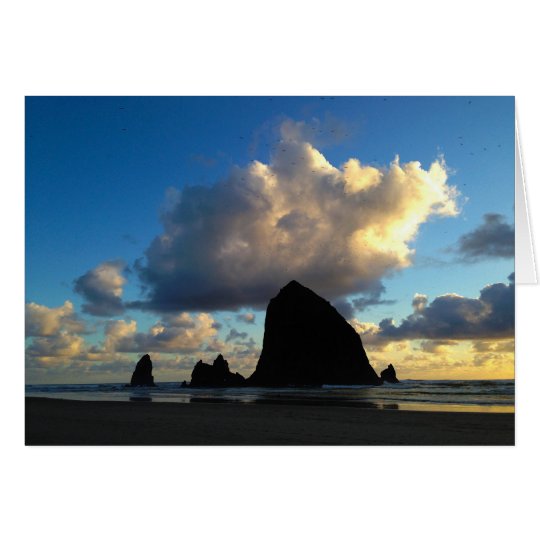 Haystack Rock Greeting Card