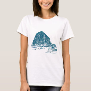Haystack Rock Illustration T-Shirt