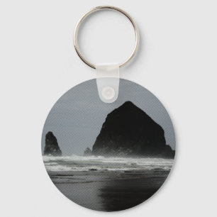 Haystack Rock Key Ring