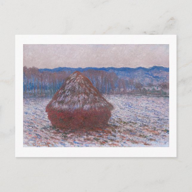 "HAYSTACKS" 1890-1891 CLAUDE MONET POSTCARD (Front)