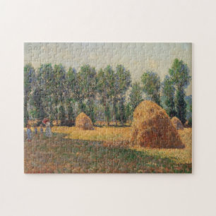 Haystacks at Giverny Monet Fine Art Jigsaw Puzzle