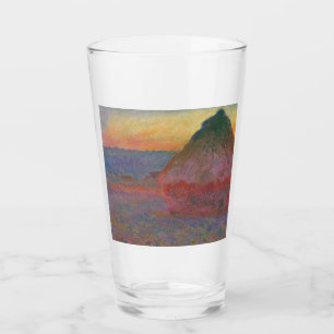 Haystacks (by Claude Monet) Glass