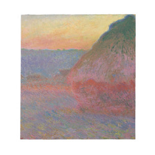 Haystacks (by Claude Monet) Notepad