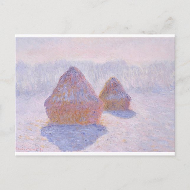Haystacks by Claude Monet Postcard (Front)