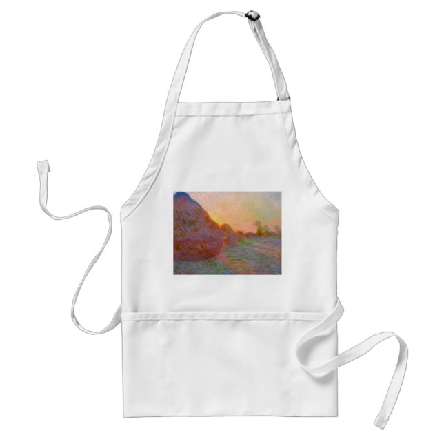 Haystacks  by  Monet Standard Apron (Front)