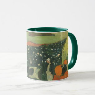 Haystacks in Brittany by Paul Gauguin, Vintage Art Mug