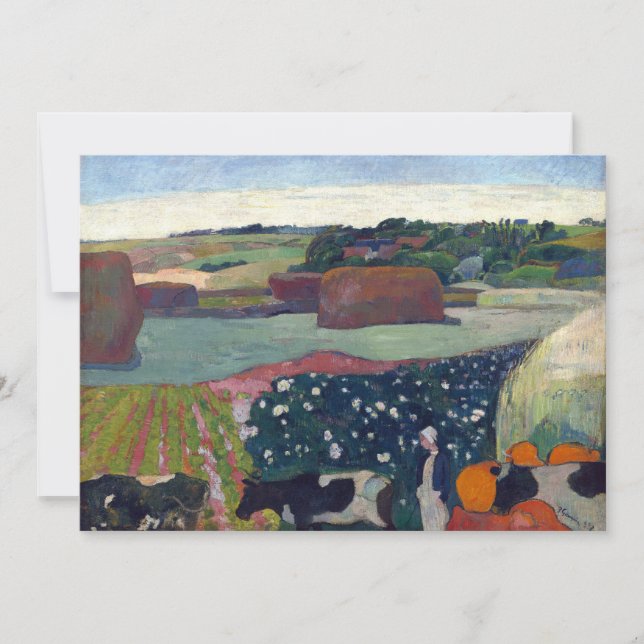 Haystacks in Brittany | Paul Gauguin (Front)