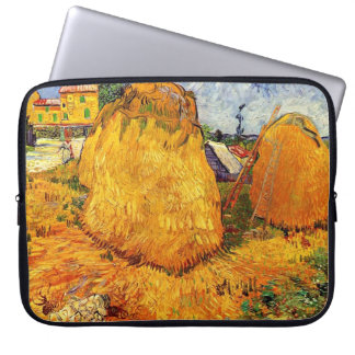 Haystacks in Provence by Van Gogh Laptop Sleeve