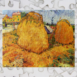 Haystacks in Provence by Vincent van Gogh Jigsaw Puzzle