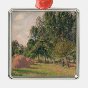 Haystacks, Morning, Eragny Metal Ornament