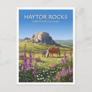 Haytor Rocks Bovey Tracey United Kingdom Postcard