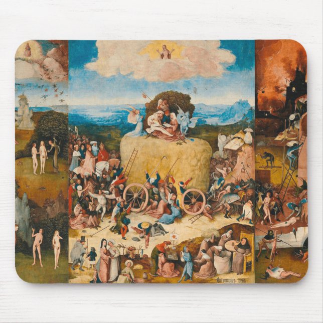 Haywain Triptych - Hieronymus Bosch Mouse Pad (Front)