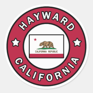 Hayward California Classic Round Sticker