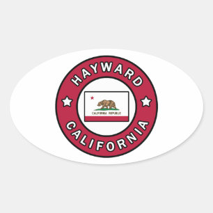 Hayward California Oval Sticker