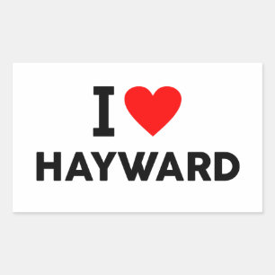 Hayward city United States America USA love Rectangular Sticker